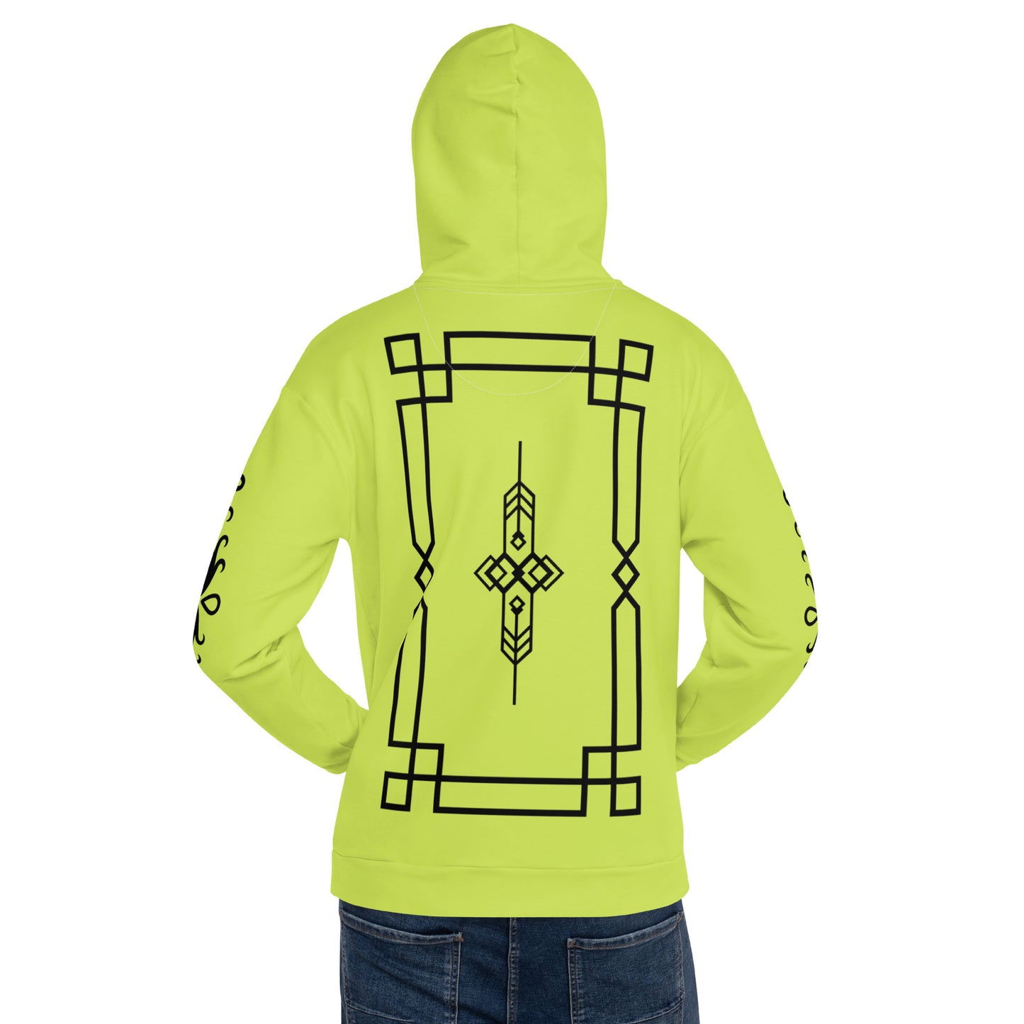 DIAMOND ISLAND DESIGNER Unisex Hoodie (lime green)