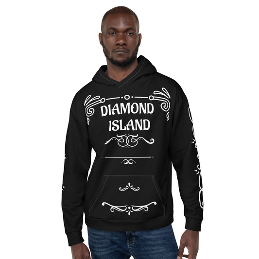 DIAMOND ISLAND DESIGNER  Unisex Hoodie (black)