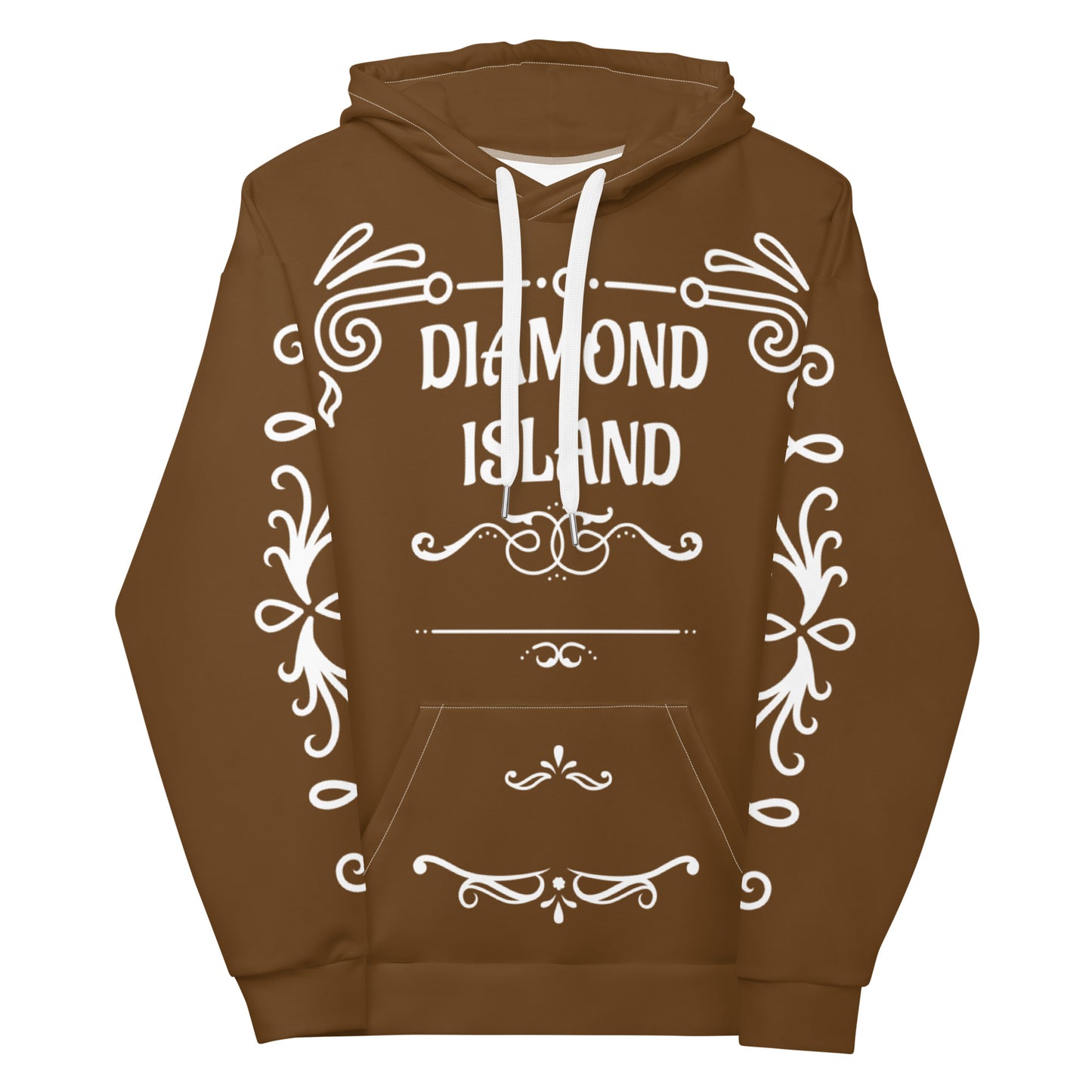 DIAMOND ISLAND DESIGNER  Unisex Hoodie (brown)