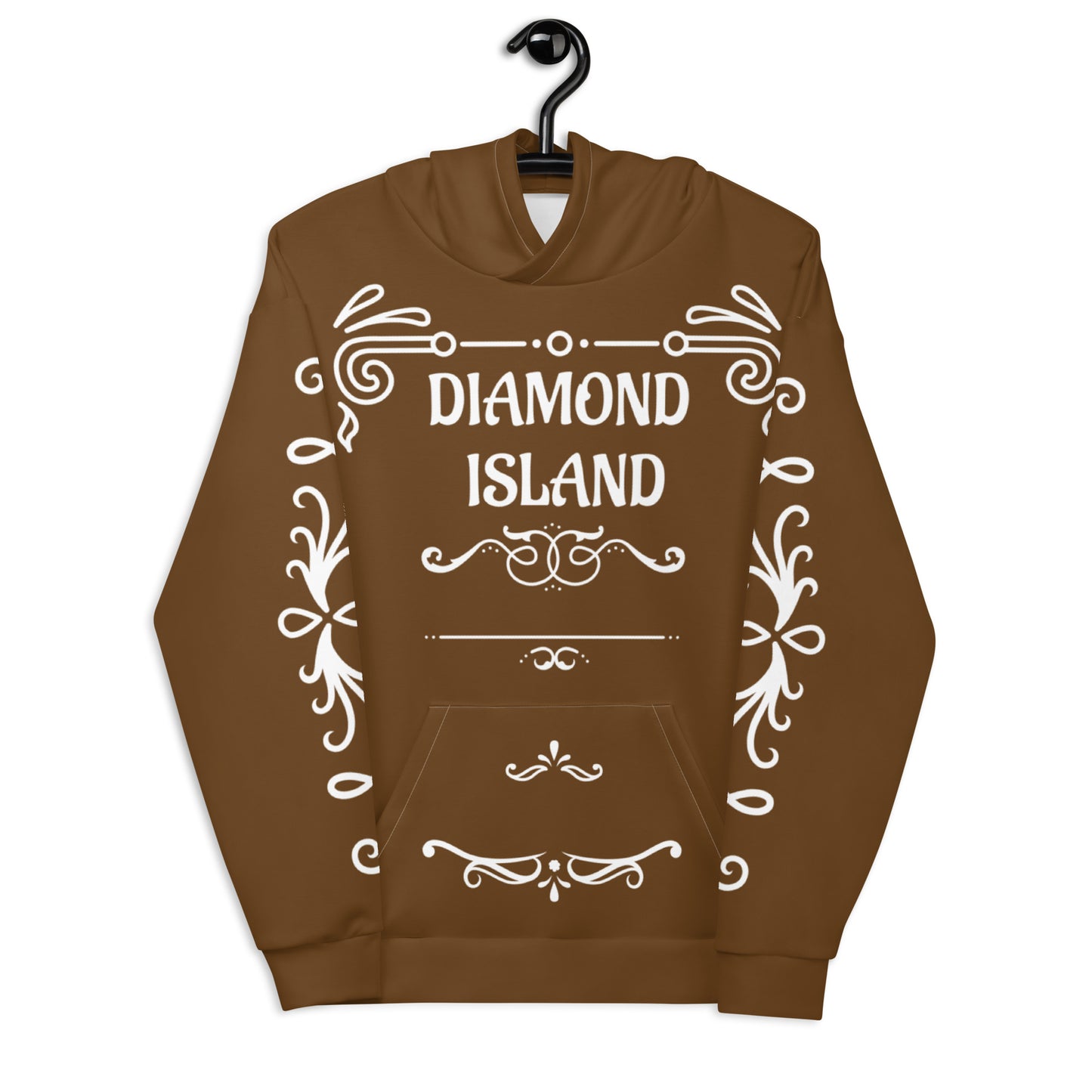 DIAMOND ISLAND DESIGNER  Unisex Hoodie (brown)