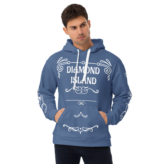 DIAMOND ISLAND DESIGNER  Unisex Hoodie (blue)
