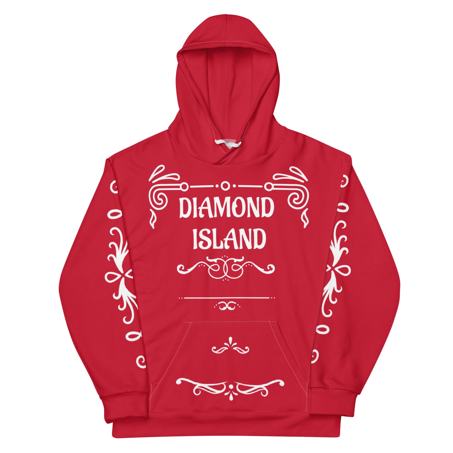 DIAMOND ISLAND DESIGNER  Unisex Hoodie (red)