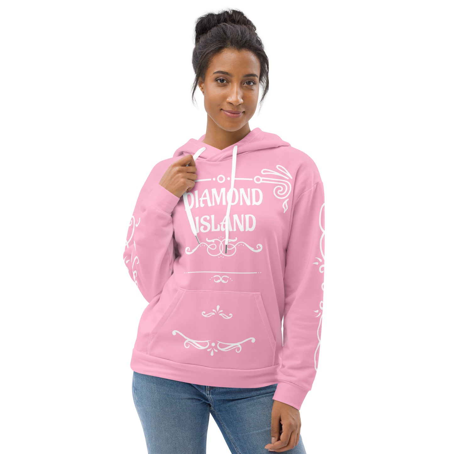 DIAMOND ISLAND DESIGNER  Unisex Hoodie (pink)