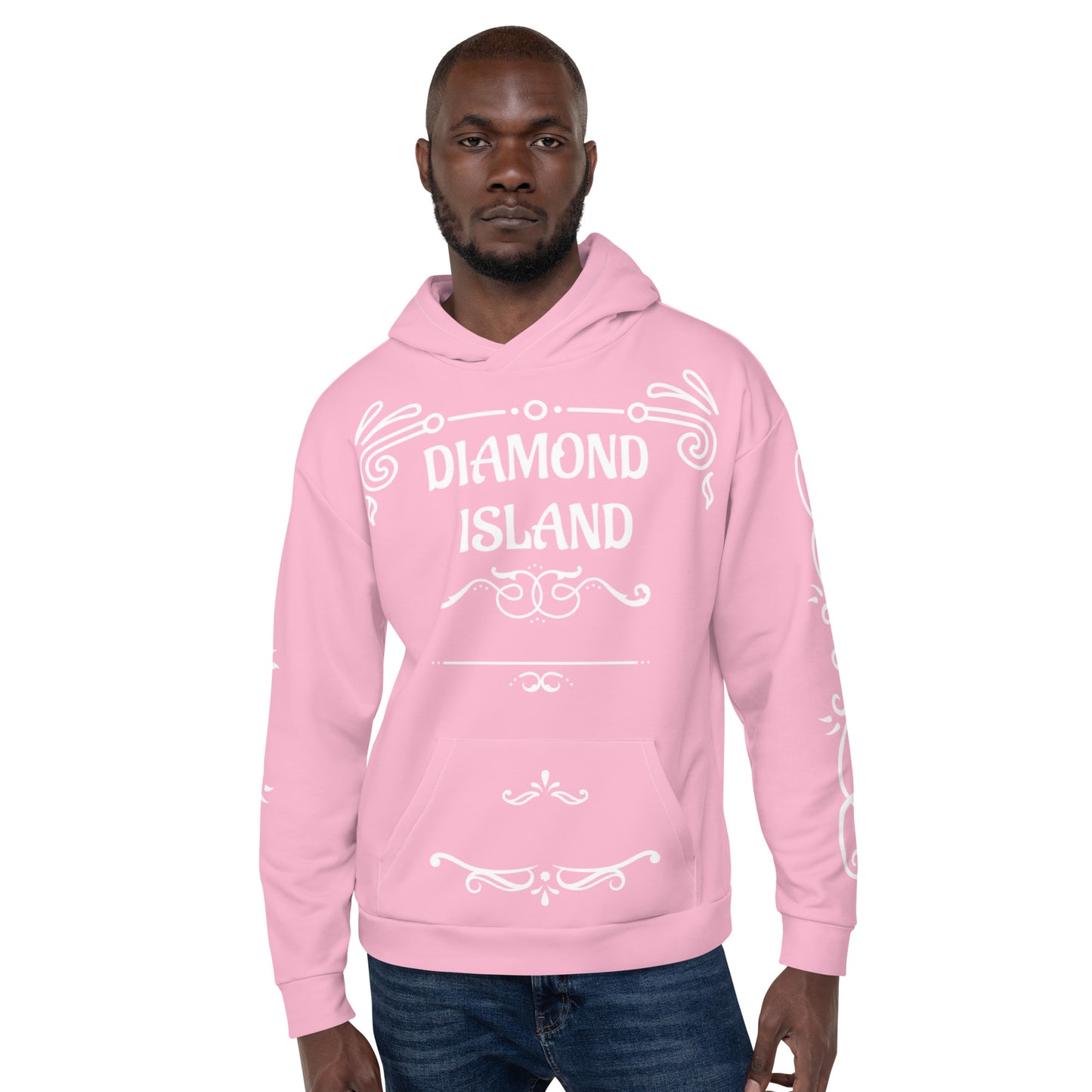 DIAMOND ISLAND DESIGNER  Unisex Hoodie (pink)