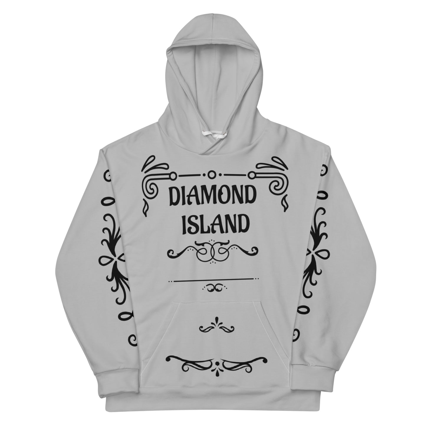DIAMOND ISLAND DESIGNER  Unisex Hoodie (gray)