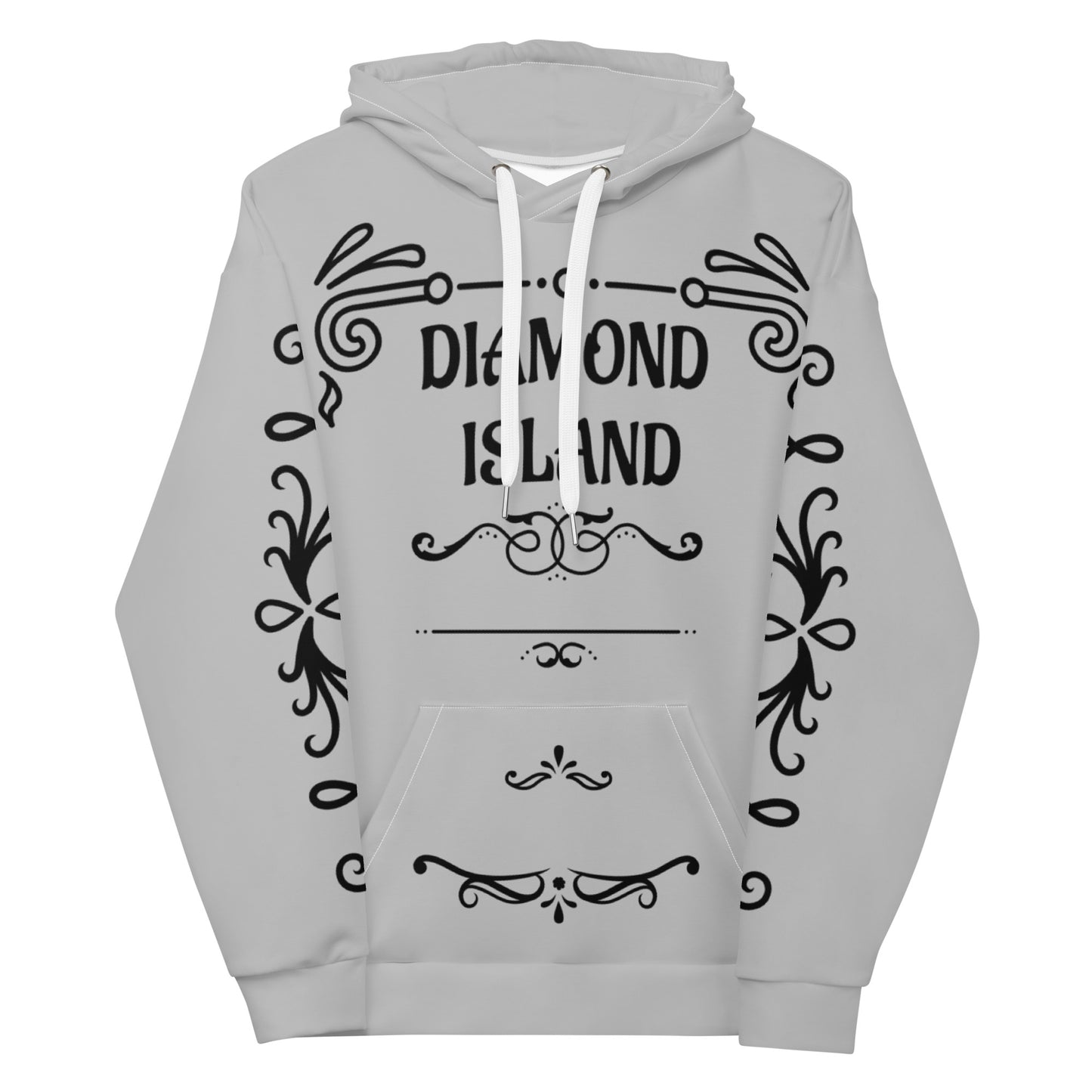 DIAMOND ISLAND DESIGNER  Unisex Hoodie (gray)