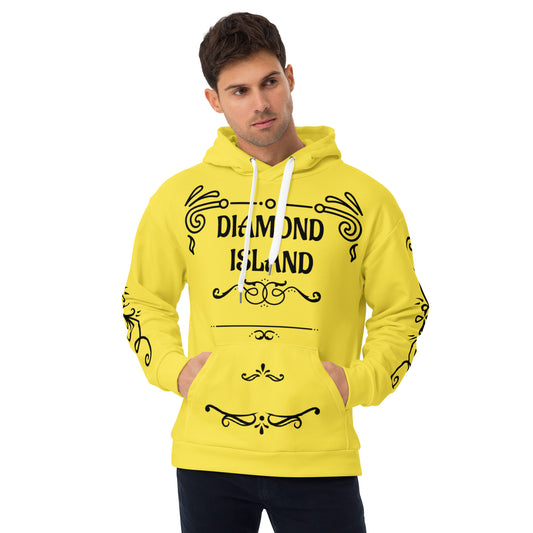 DIAMOND ISLAND DESIGNER Unisex Hoodie (yellow)