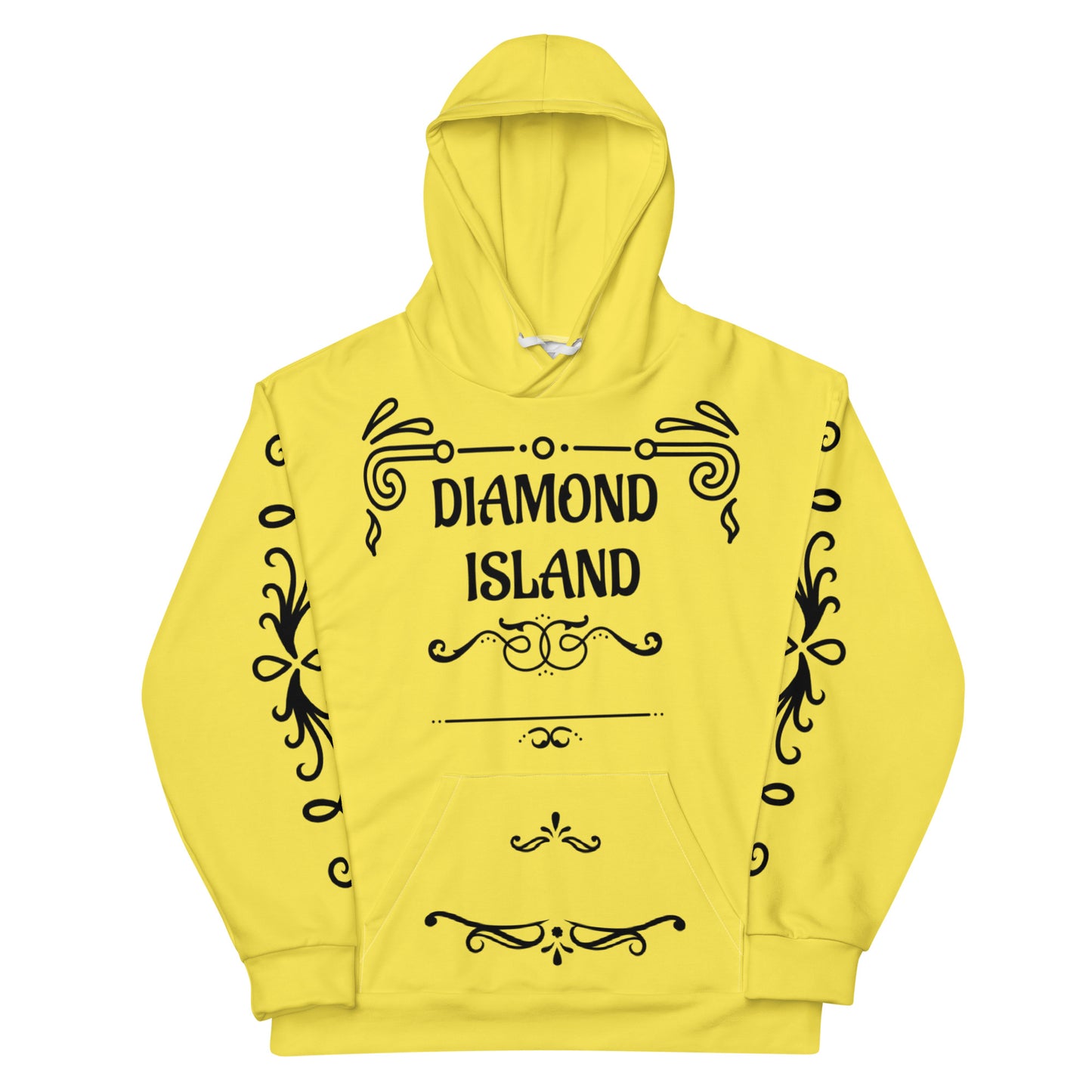 DIAMOND ISLAND DESIGNER Unisex Hoodie (yellow)