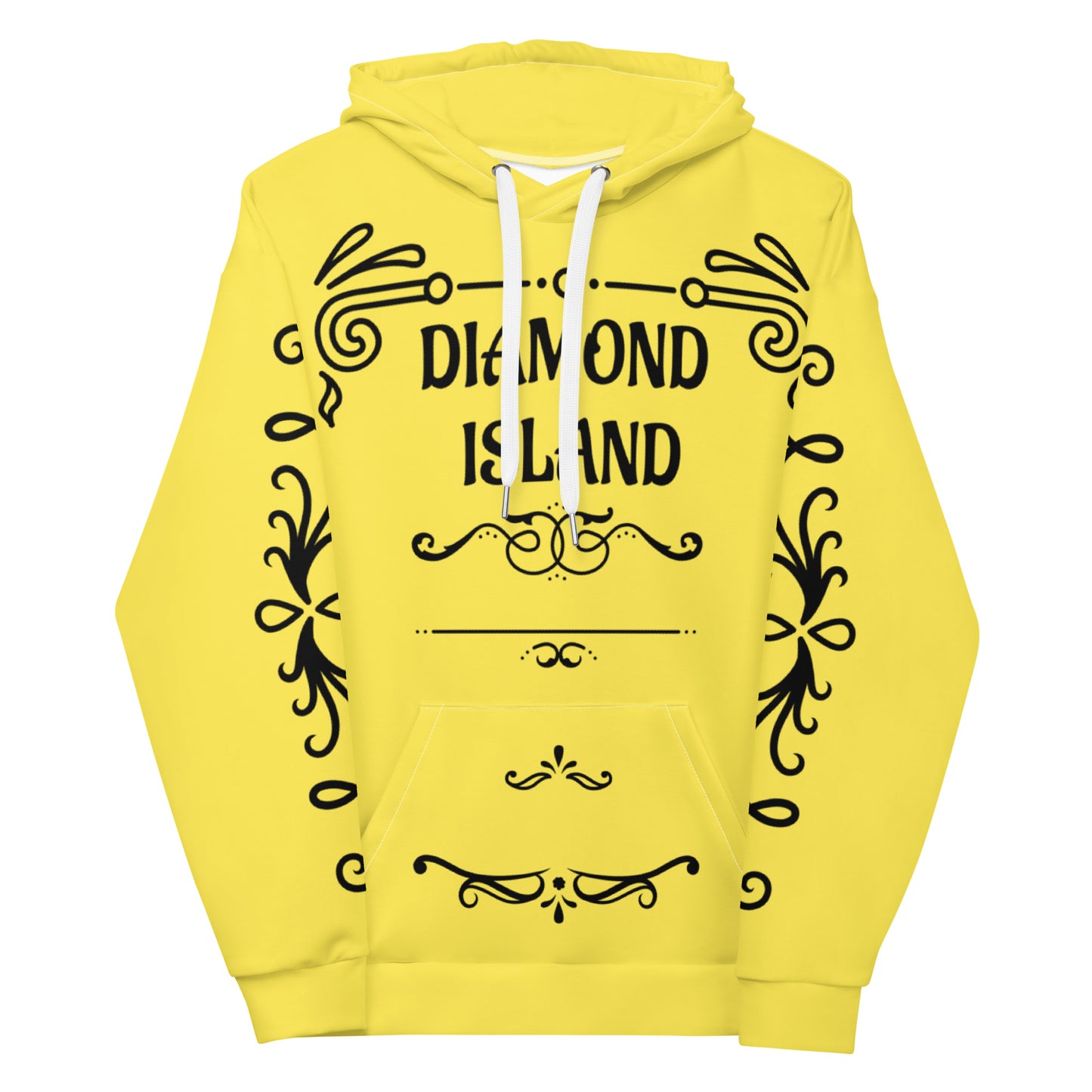 DIAMOND ISLAND DESIGNER Unisex Hoodie (yellow)