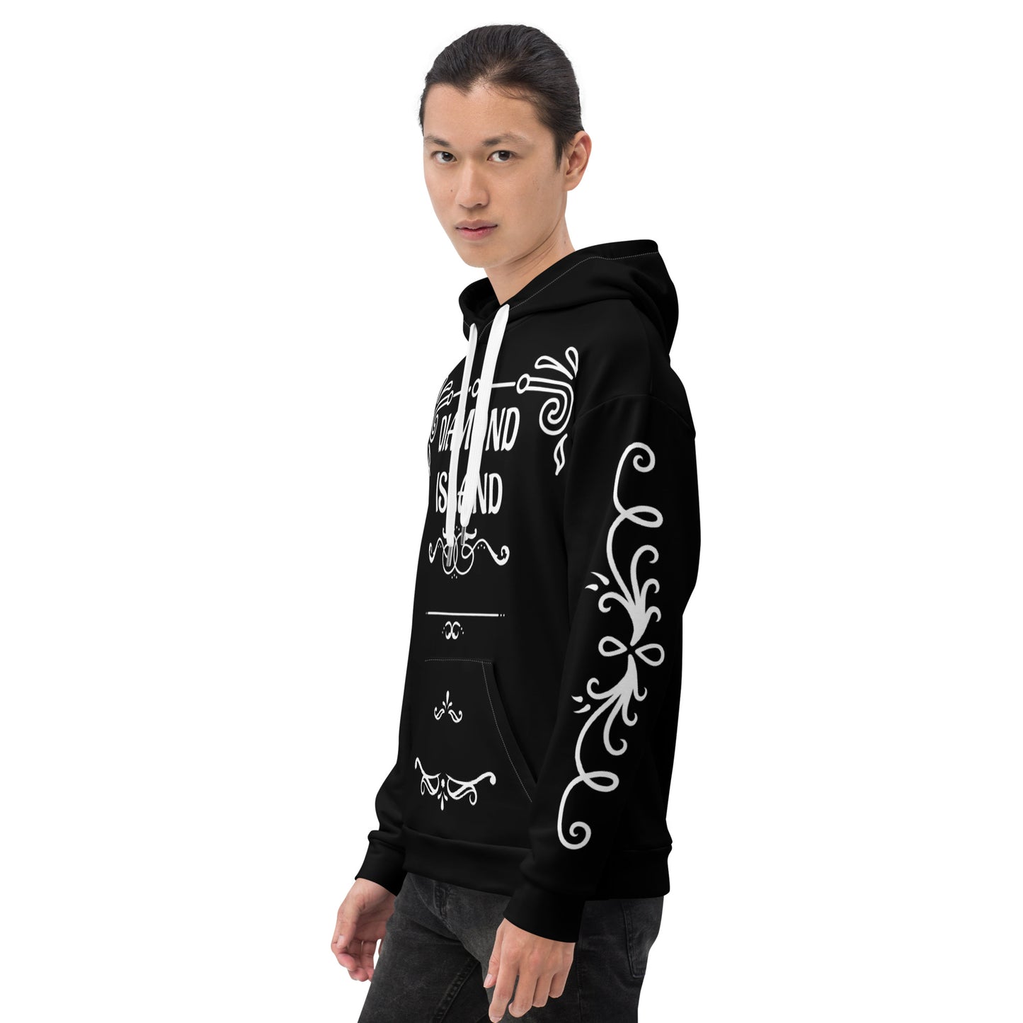 DIAMOND ISLAND DESIGNER  Unisex Hoodie (black)
