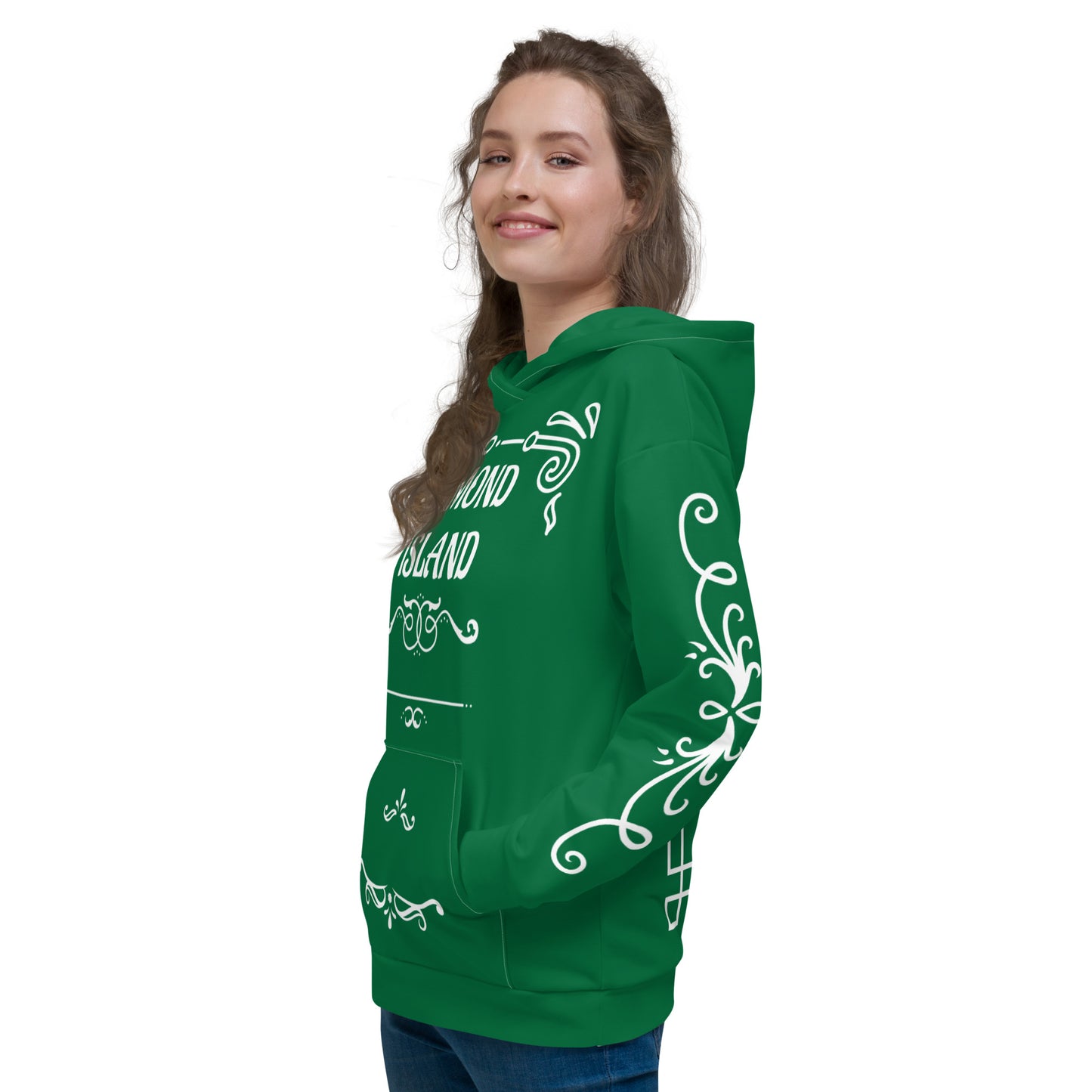 DIAMOND ISLAND DESIGNER  Unisex Hoodie (green)
