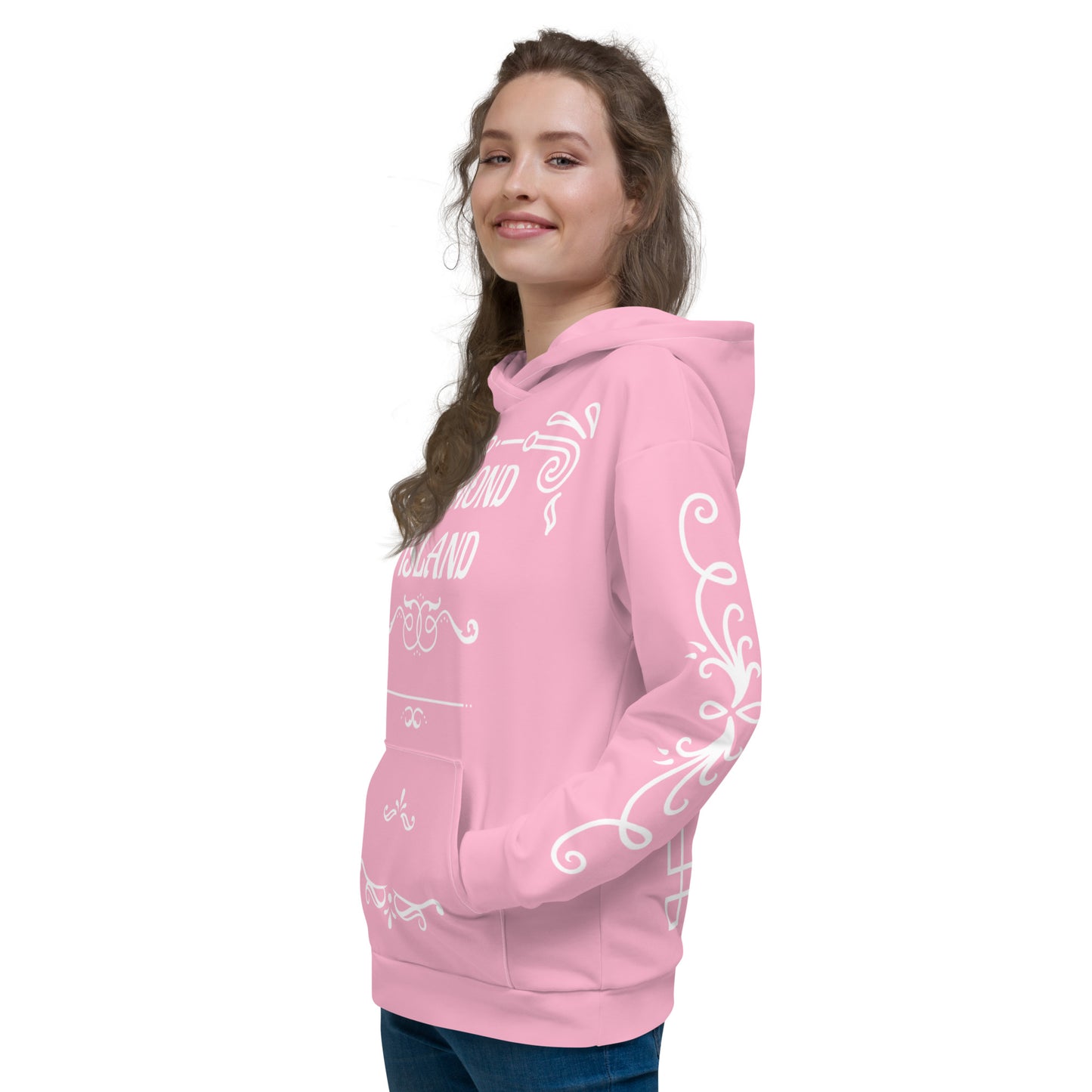 DIAMOND ISLAND DESIGNER  Unisex Hoodie (pink)
