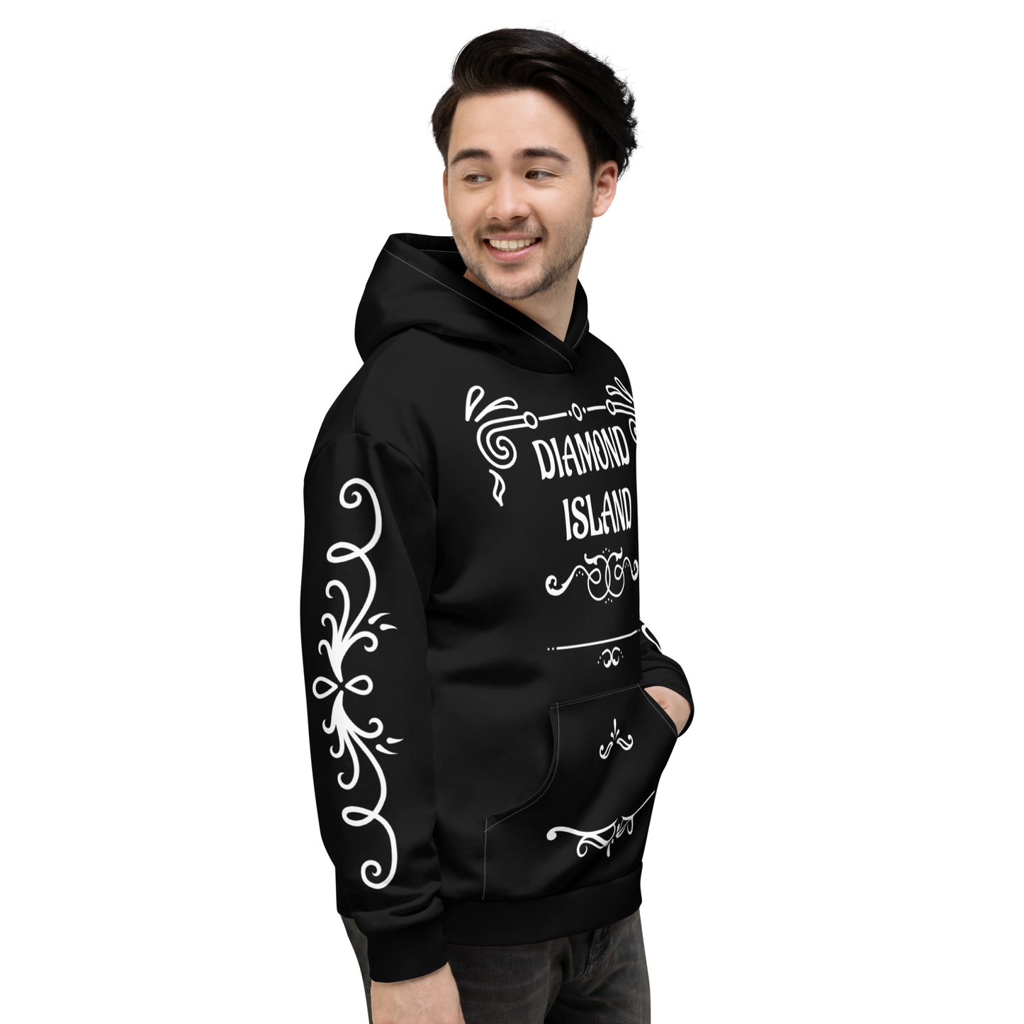 DIAMOND ISLAND DESIGNER  Unisex Hoodie (black)
