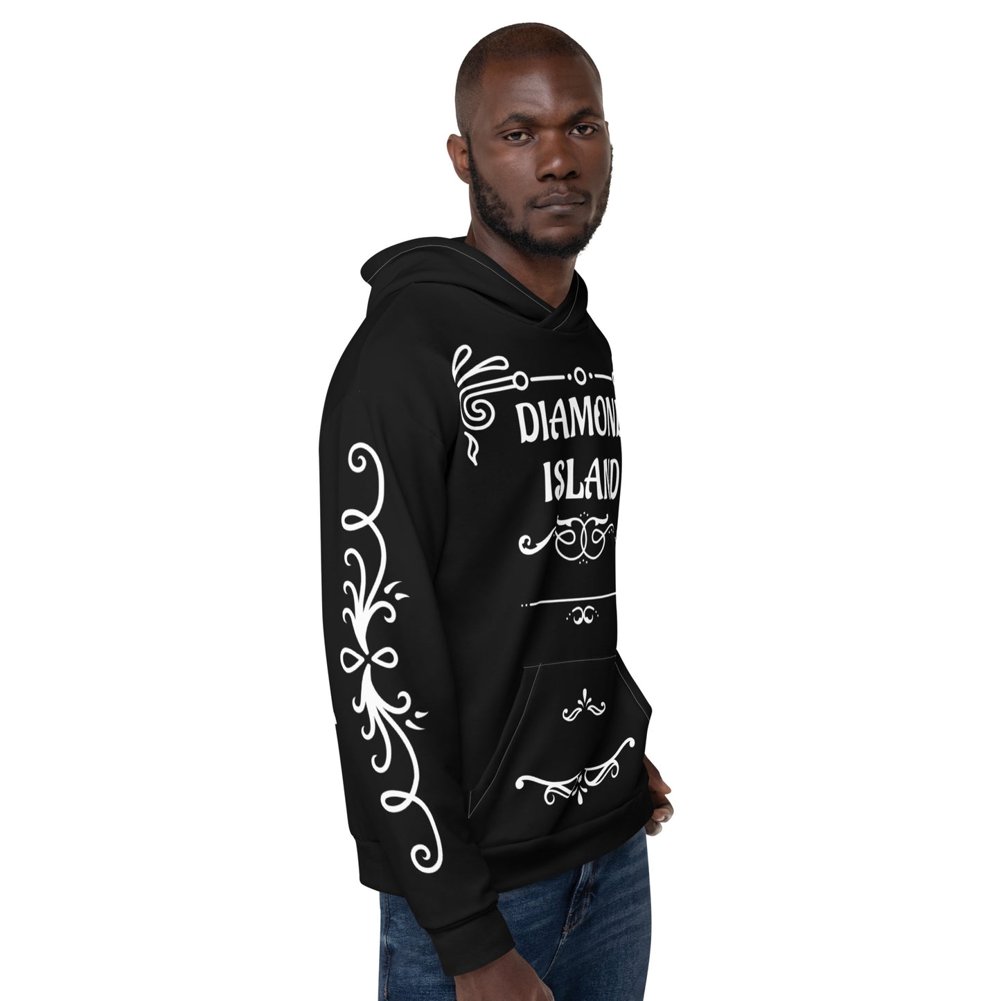 DIAMOND ISLAND DESIGNER  Unisex Hoodie (black)