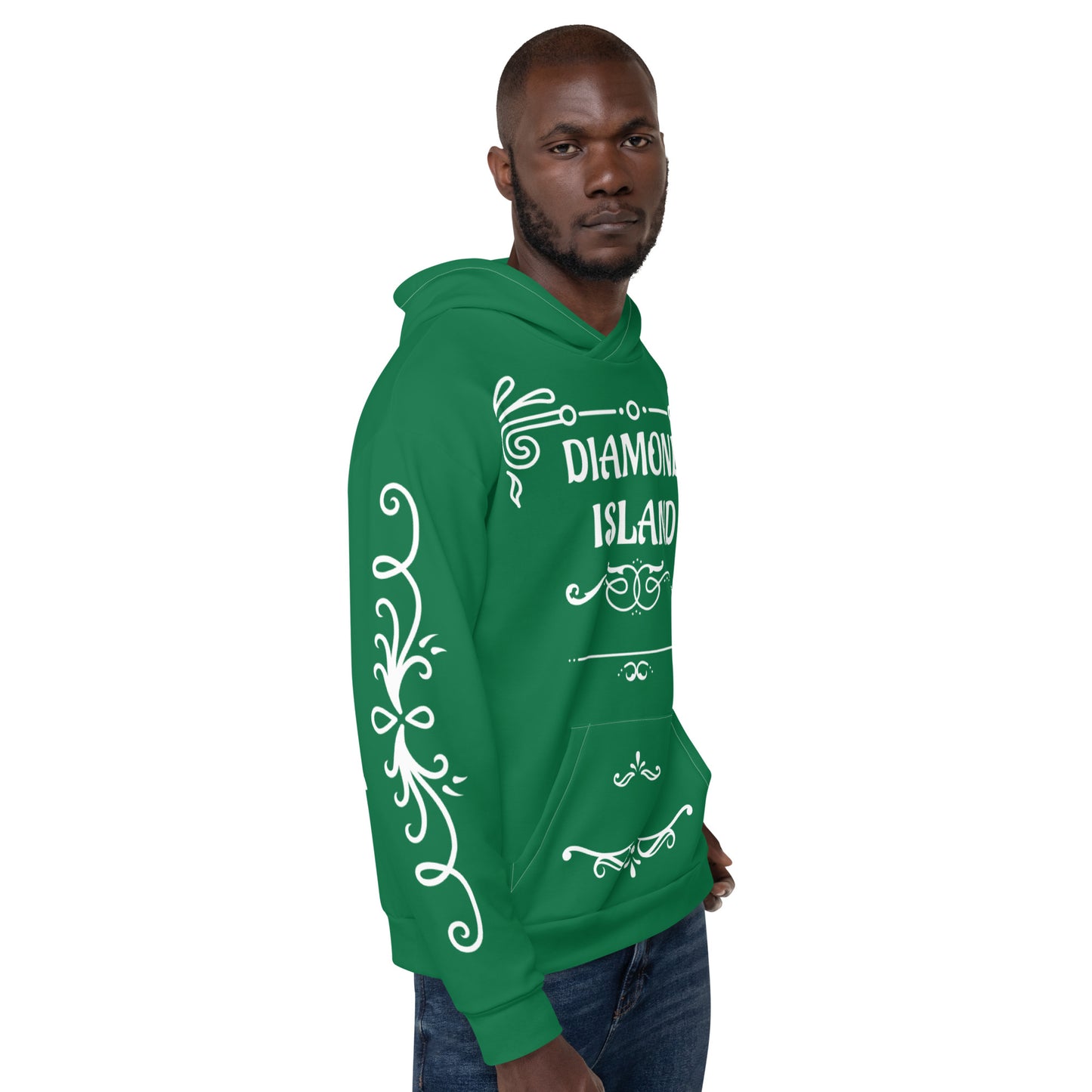 DIAMOND ISLAND DESIGNER  Unisex Hoodie (green)