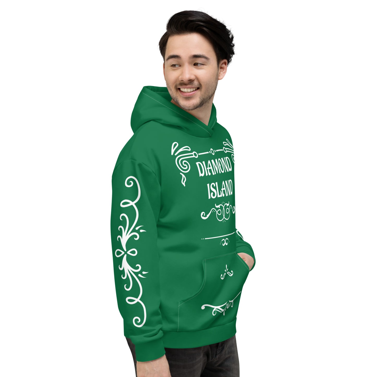 DIAMOND ISLAND DESIGNER  Unisex Hoodie (green)