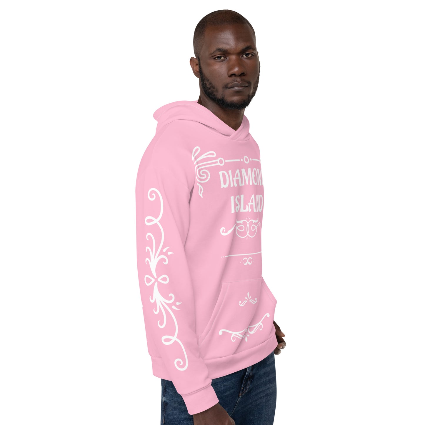 DIAMOND ISLAND DESIGNER  Unisex Hoodie (pink)