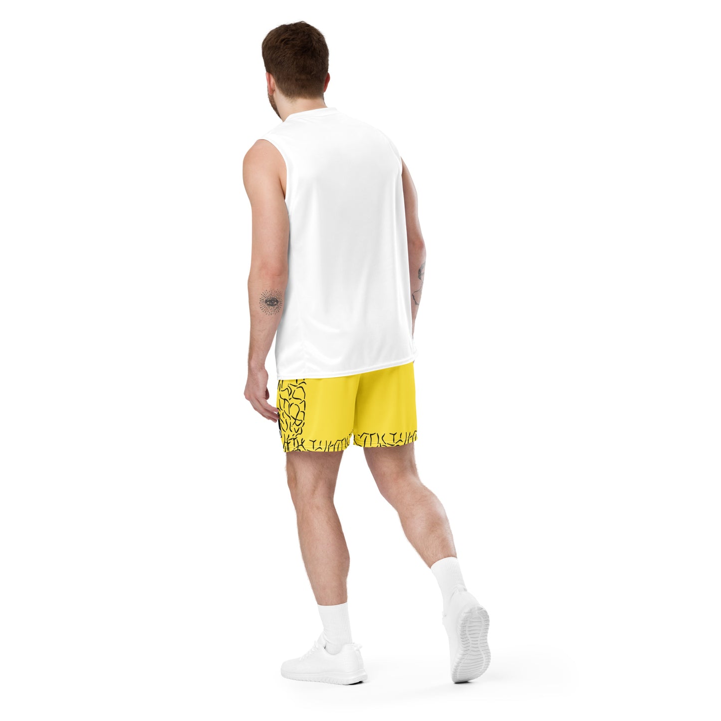 DIAMOND ISLAND ATHLETES EDITION  Unisex mesh shorts (yellow)