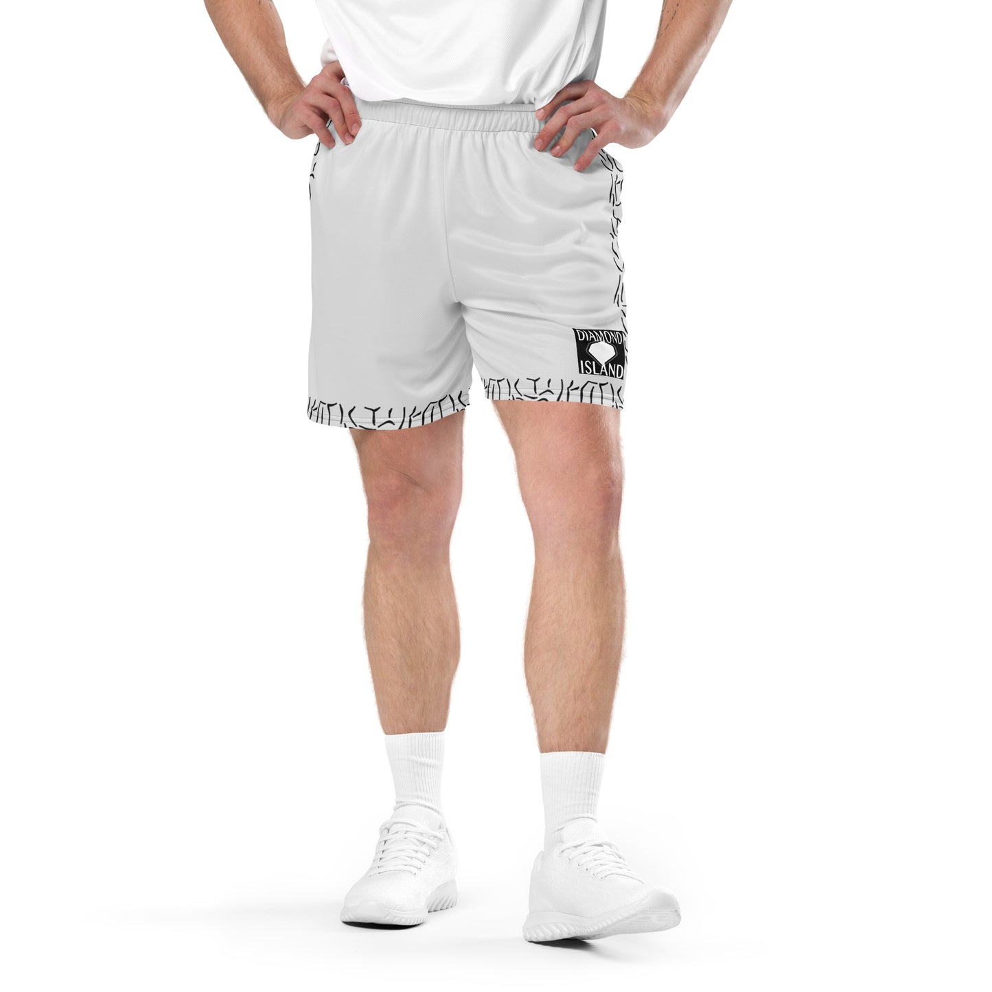 DIAMOND ISLAND ATHLETES EDITION  Unisex mesh shorts (gray)