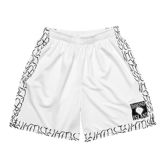 DIAMOND ISLAND ATHLETES EDITION  Unisex mesh shorts (white)