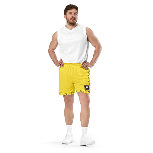 DIAMOND ISLAND ATHLETES EDITION  Unisex mesh shorts (yellow)