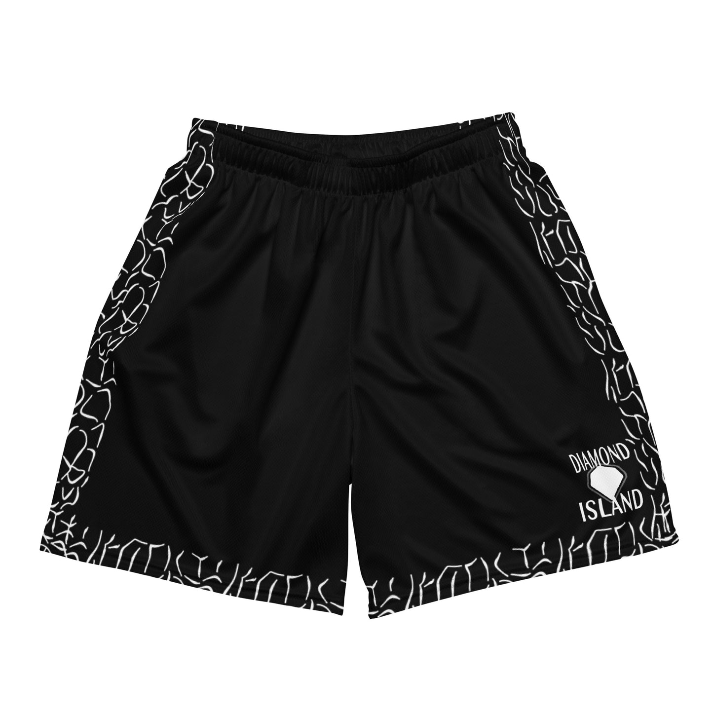 DIAMOND ISLAND ATHLETES EDITION Unisex mesh shorts (black)