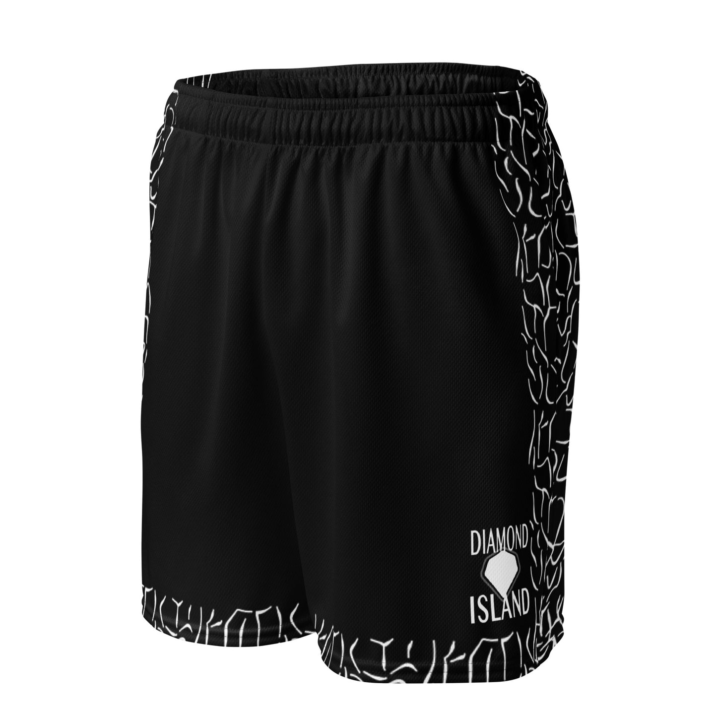 DIAMOND ISLAND ATHLETES EDITION Unisex mesh shorts (black)
