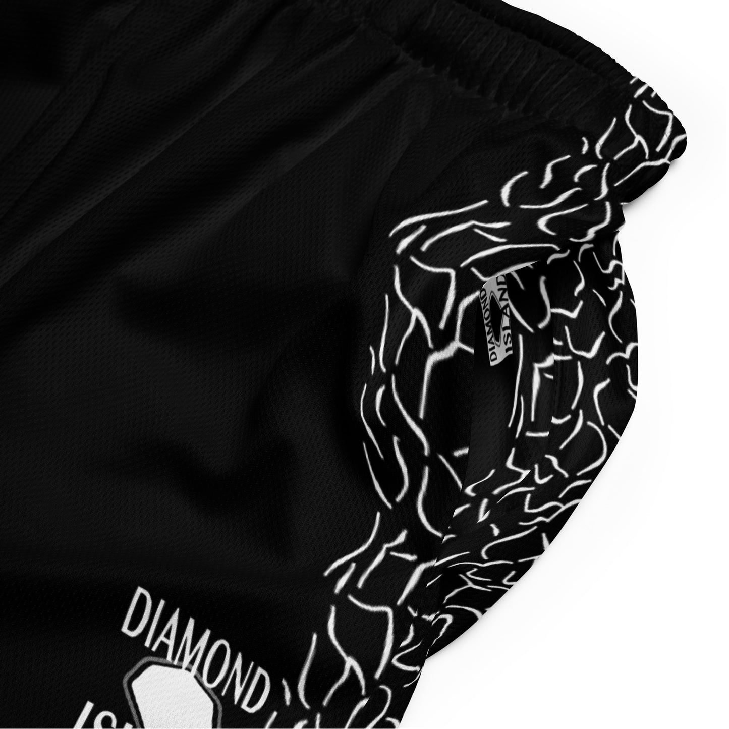 DIAMOND ISLAND ATHLETES EDITION Unisex mesh shorts (black)