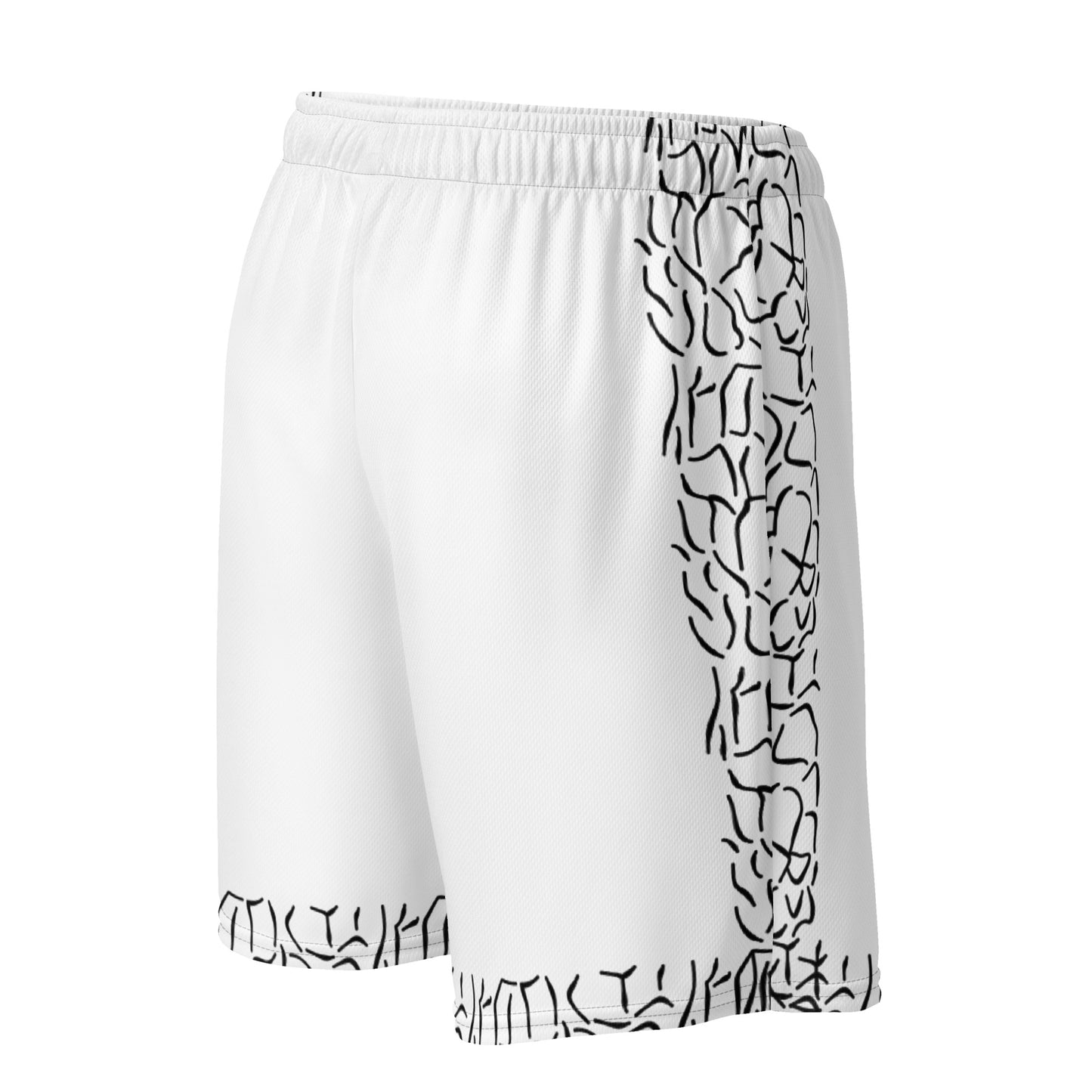 DIAMOND ISLAND ATHLETES EDITION  Unisex mesh shorts (white)