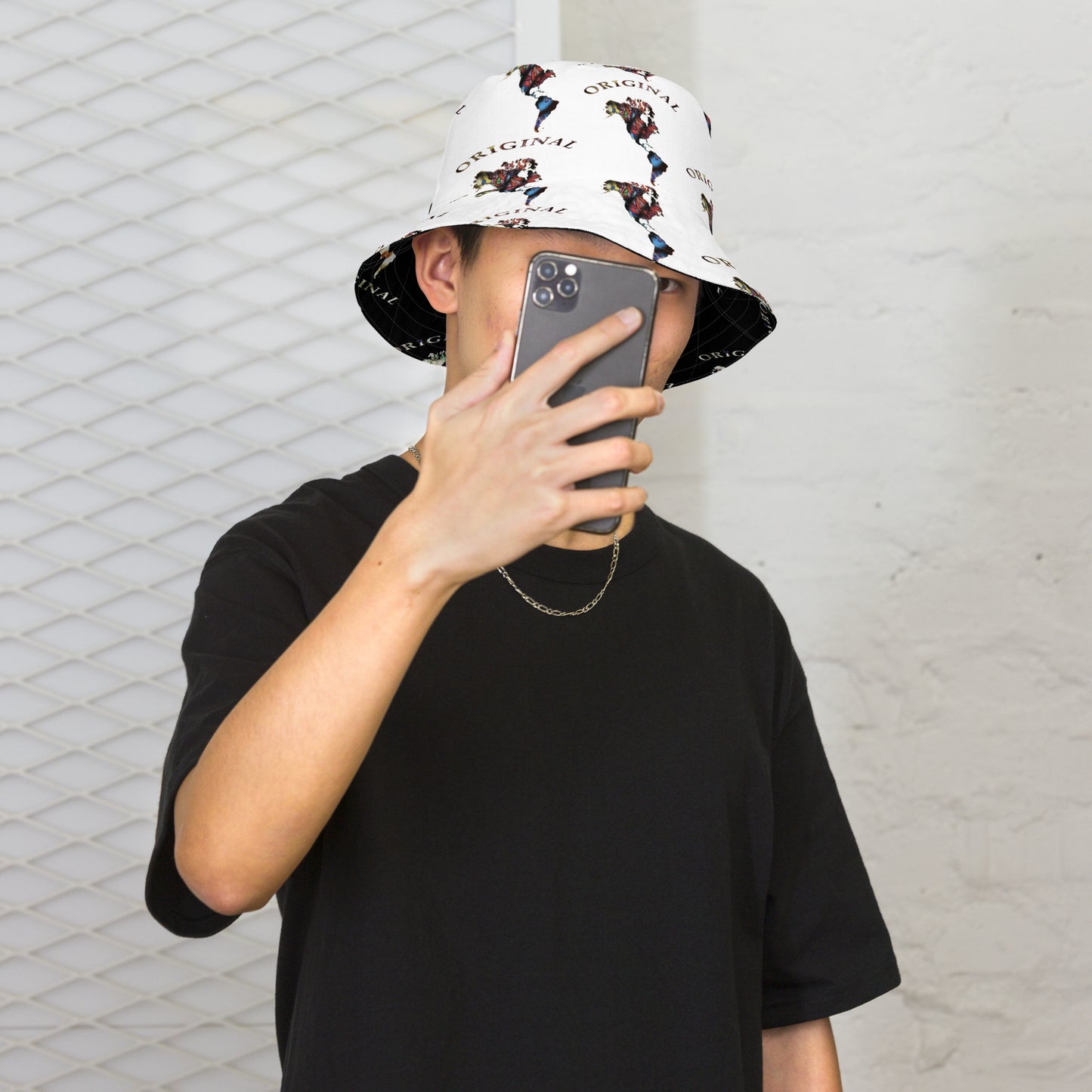 ONE ORIGINAL GEAR RECUR  Reversible bucket hat  Multi Color