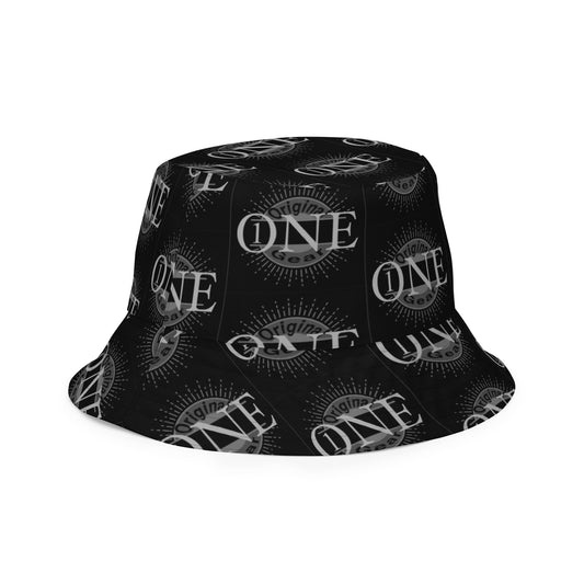 ONE ORIGINAL GEAR ECHO  Reversible bucket hat  Black/ White; White/ Black