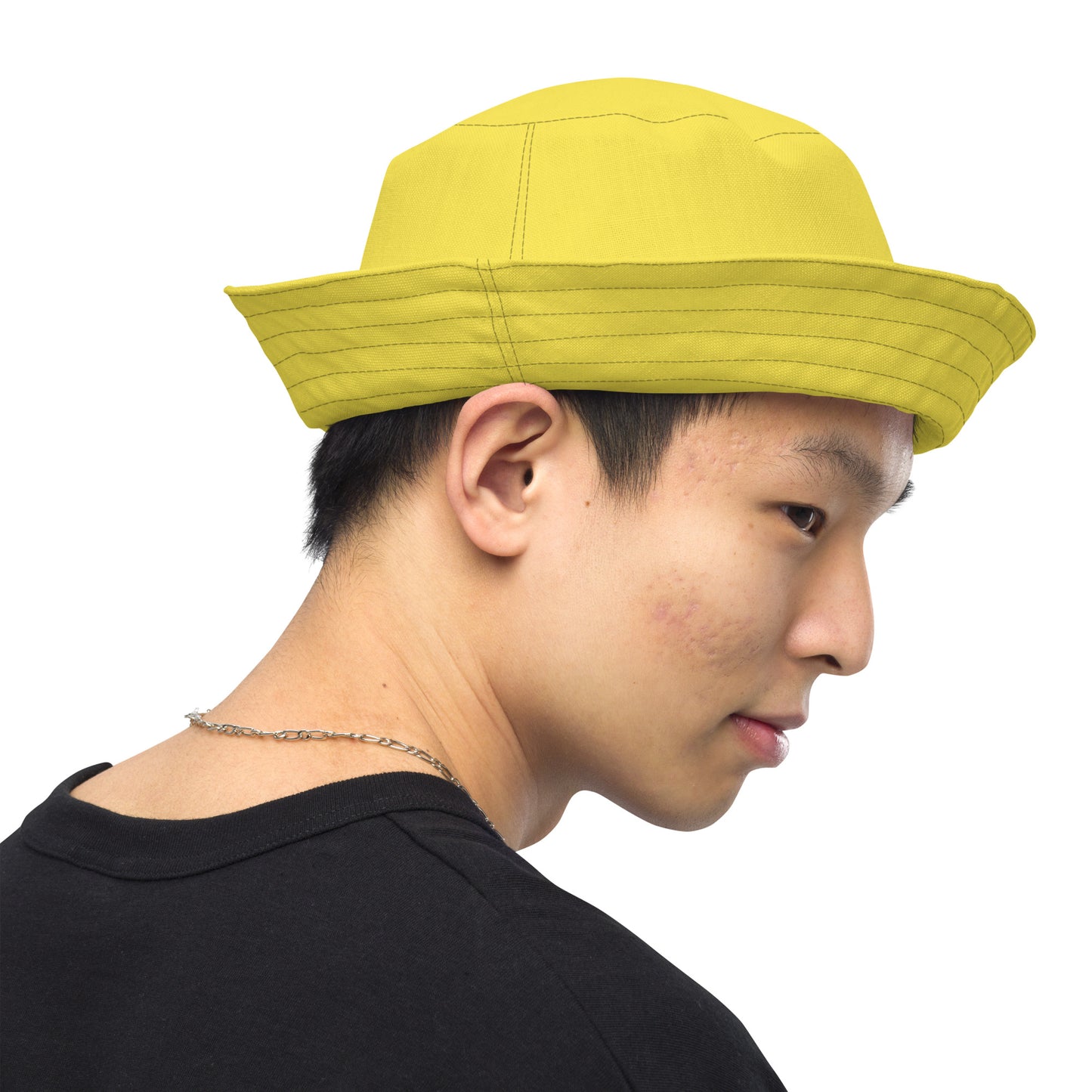 ONE ORIGINAL GEAR (SUN RISE WEAR)  Reversible bucket hat   Yellow/ Multi Color