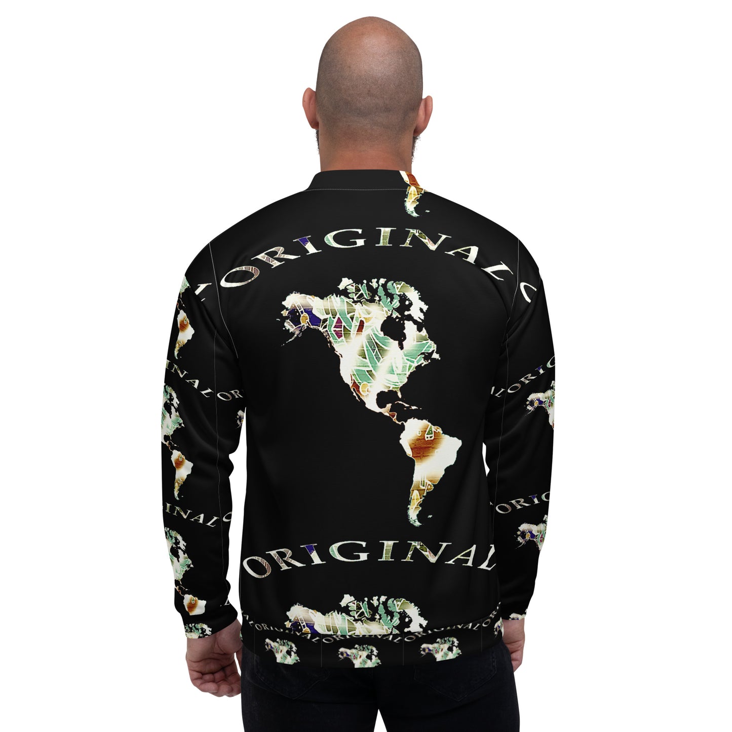 ONE ORIGINAL GEAR RECUR  Unisex Bomber Jacket  Black/ Multi Color