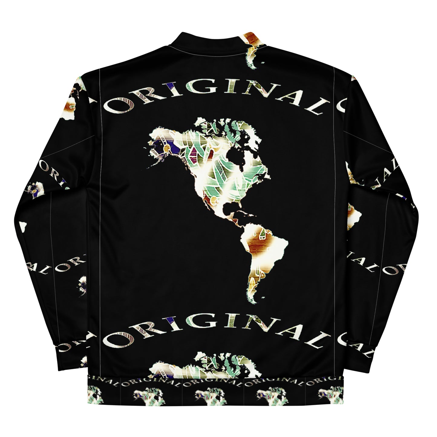 ONE ORIGINAL GEAR RECUR  Unisex Bomber Jacket  Black/ Multi Color