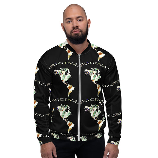 ONE ORIGINAL GEAR RECUR  Unisex Bomber Jacket  Black/ Multi Color