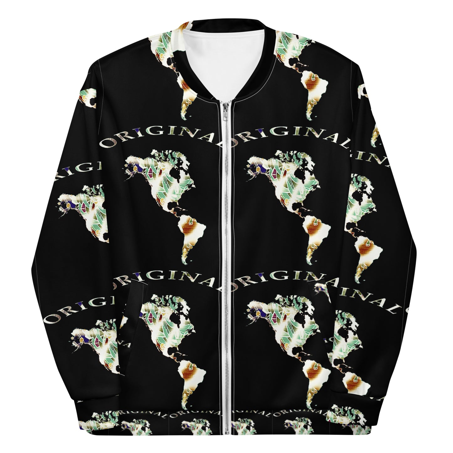 ONE ORIGINAL GEAR RECUR  Unisex Bomber Jacket  Black/ Multi Color