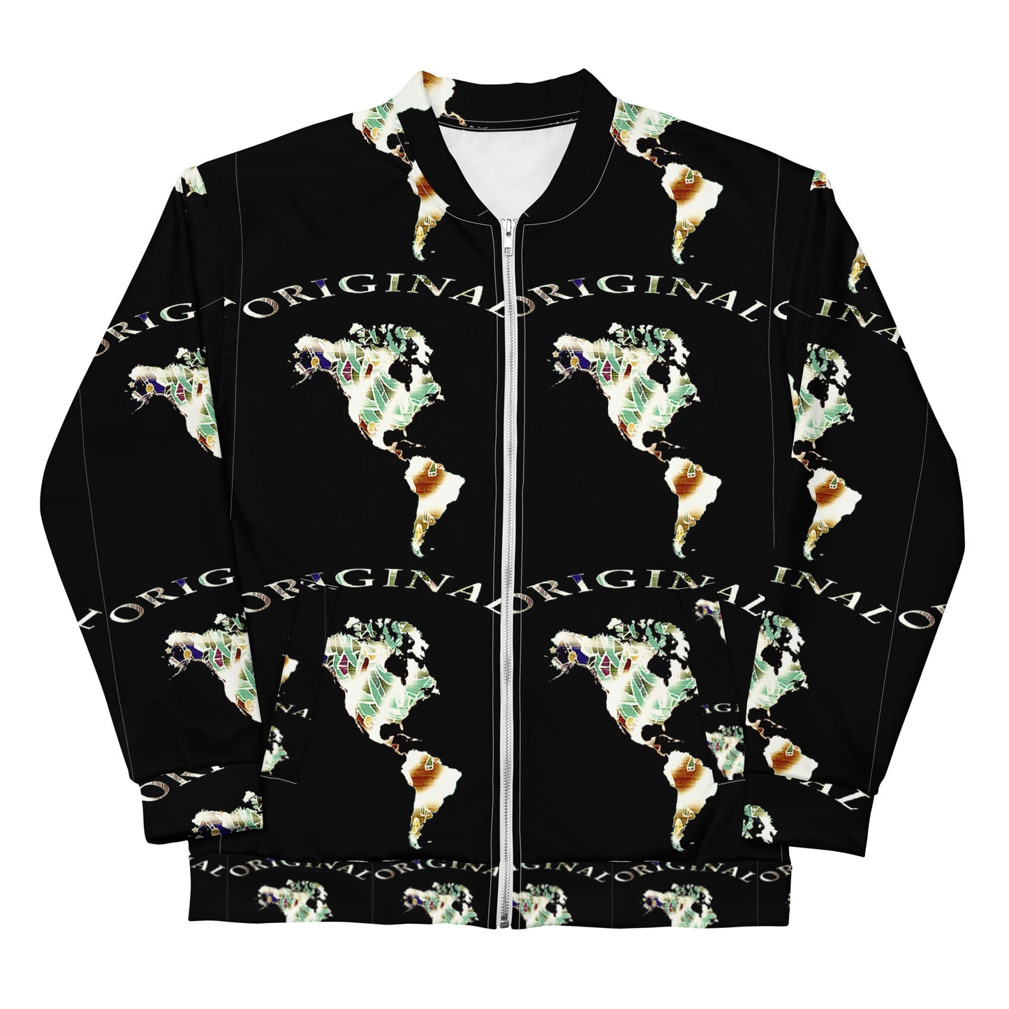 ONE ORIGINAL GEAR RECUR  Unisex Bomber Jacket  Black/ Multi Color