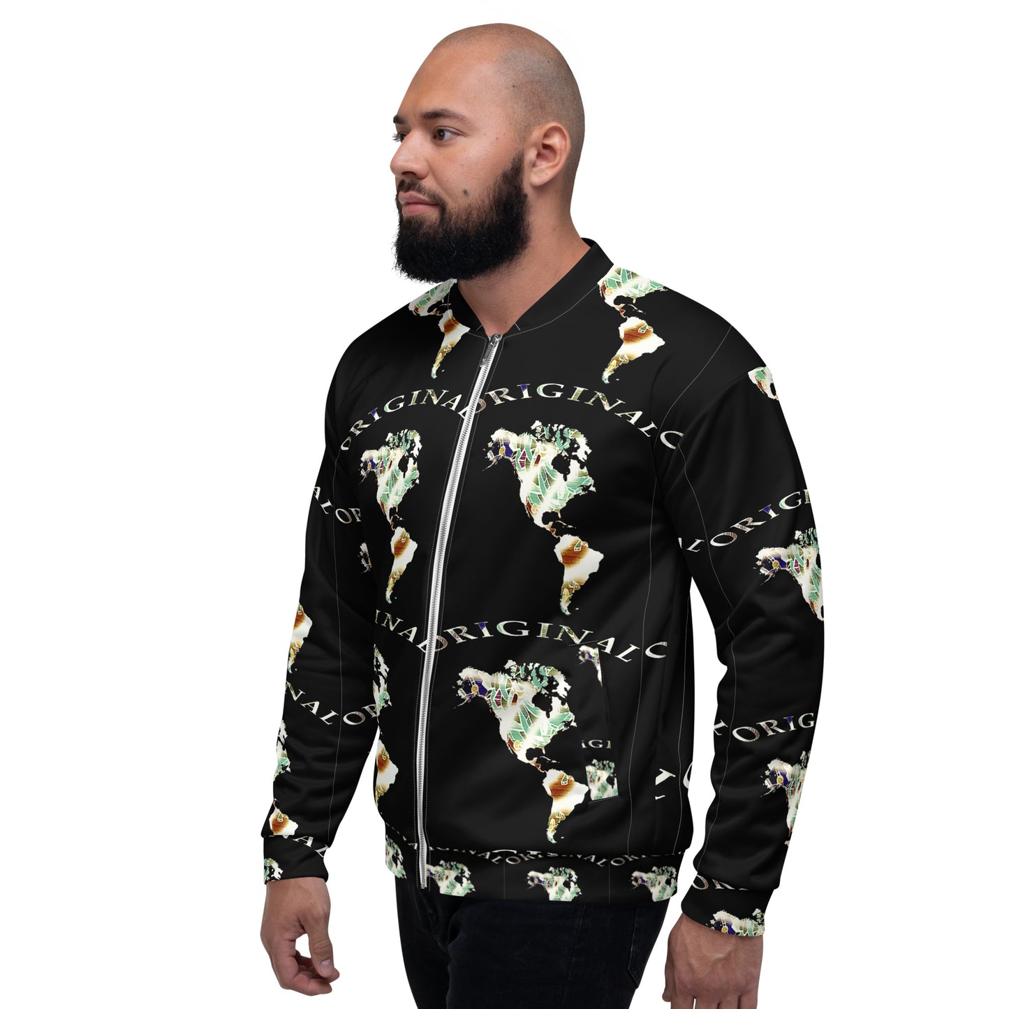 ONE ORIGINAL GEAR RECUR  Unisex Bomber Jacket  Black/ Multi Color