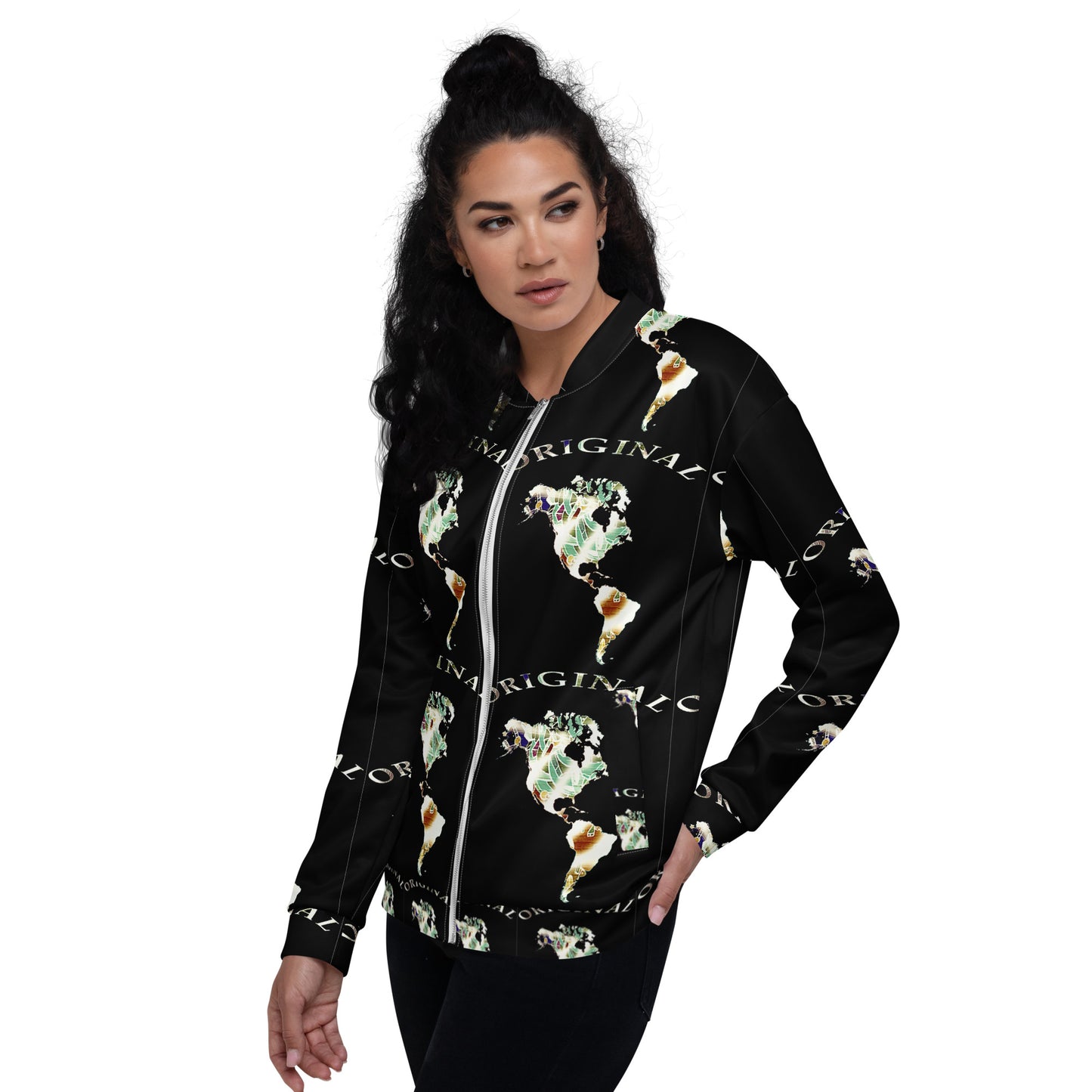 ONE ORIGINAL GEAR RECUR  Unisex Bomber Jacket  Black/ Multi Color