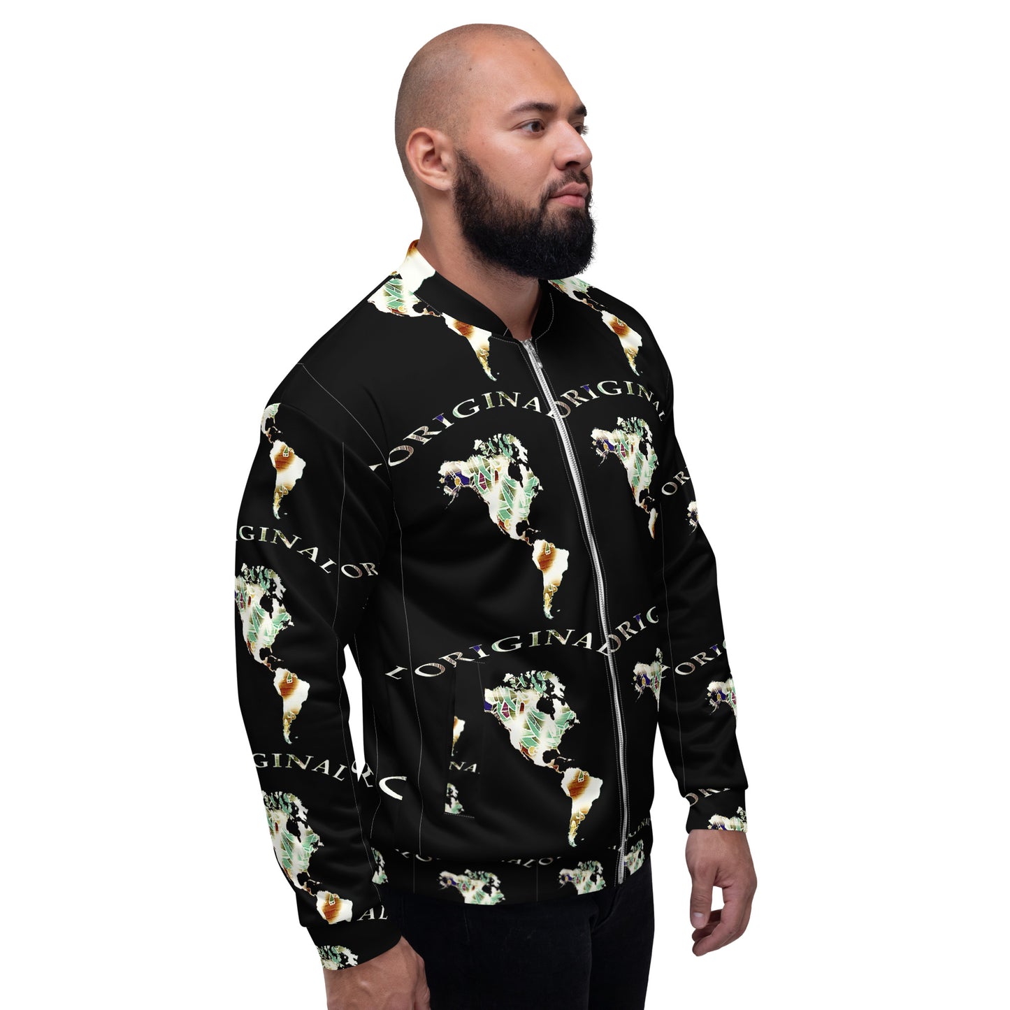 ONE ORIGINAL GEAR RECUR  Unisex Bomber Jacket  Black/ Multi Color
