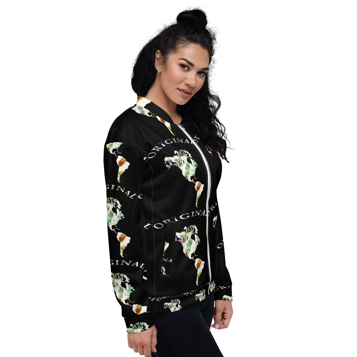 ONE ORIGINAL GEAR RECUR  Unisex Bomber Jacket  Black/ Multi Color