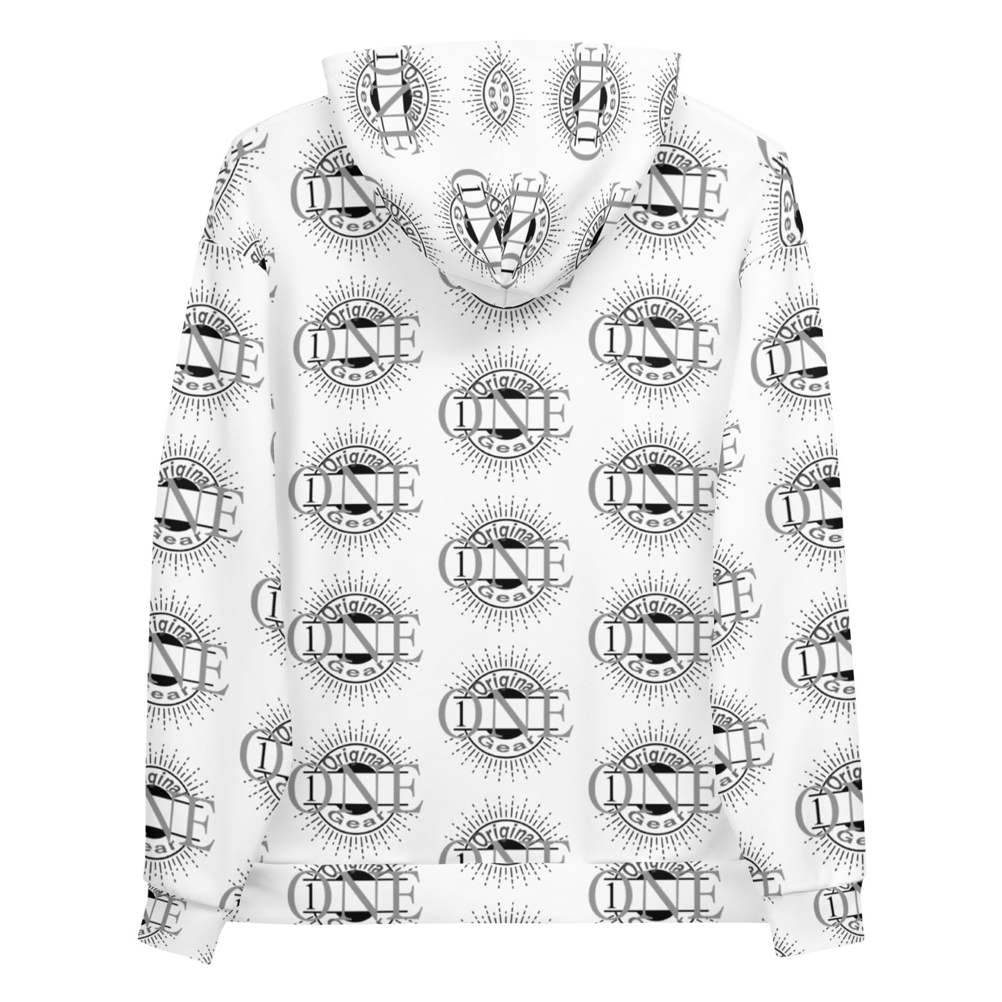 ONE ORIGINAL GEAR ECHO  Unisex Hoodie  White/ Black