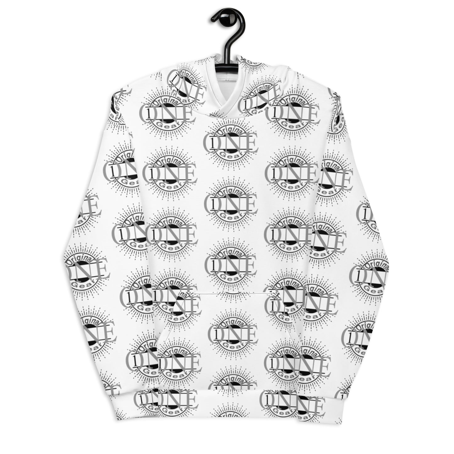 ONE ORIGINAL GEAR ECHO  Unisex Hoodie  White/ Black