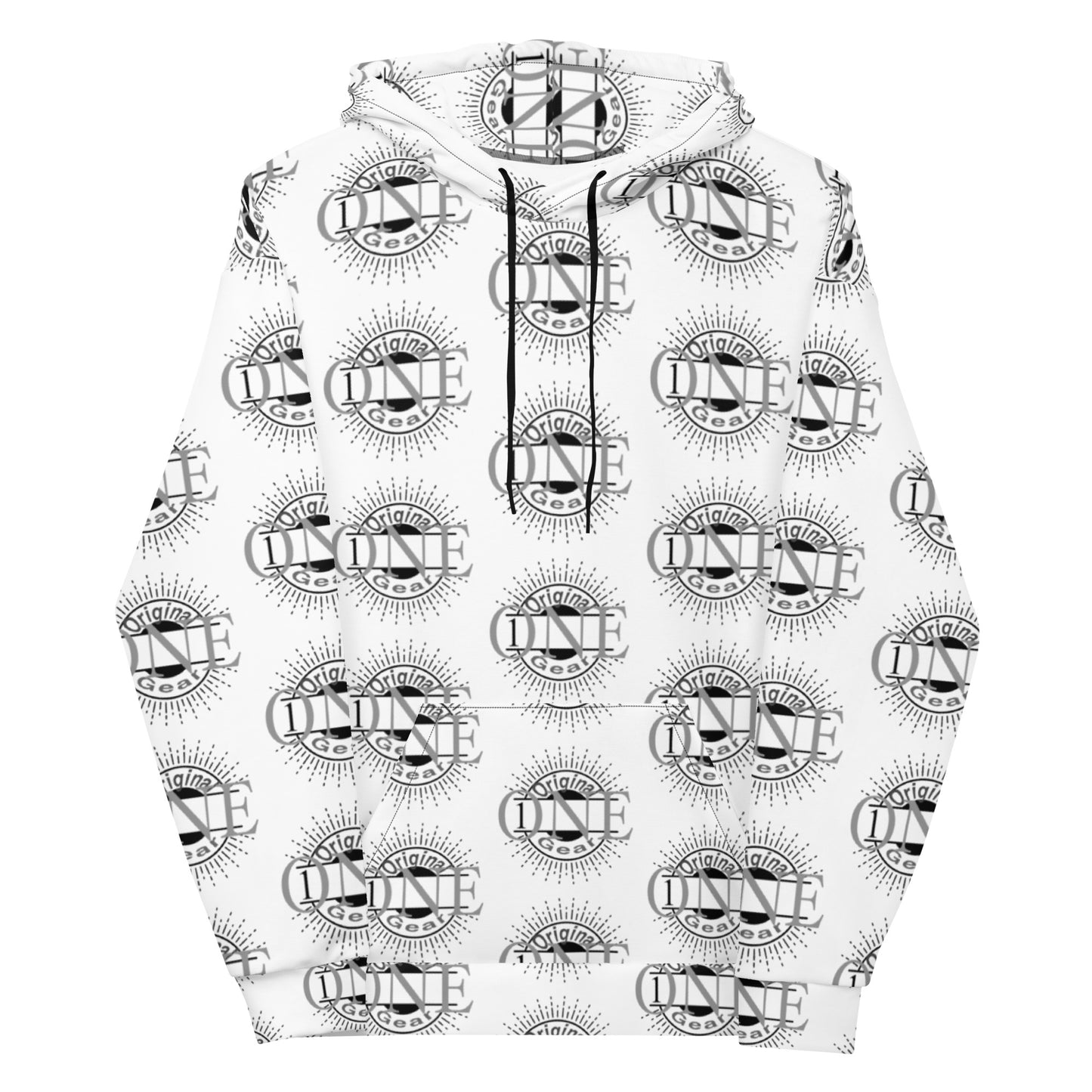 ONE ORIGINAL GEAR ECHO  Unisex Hoodie  White/ Black