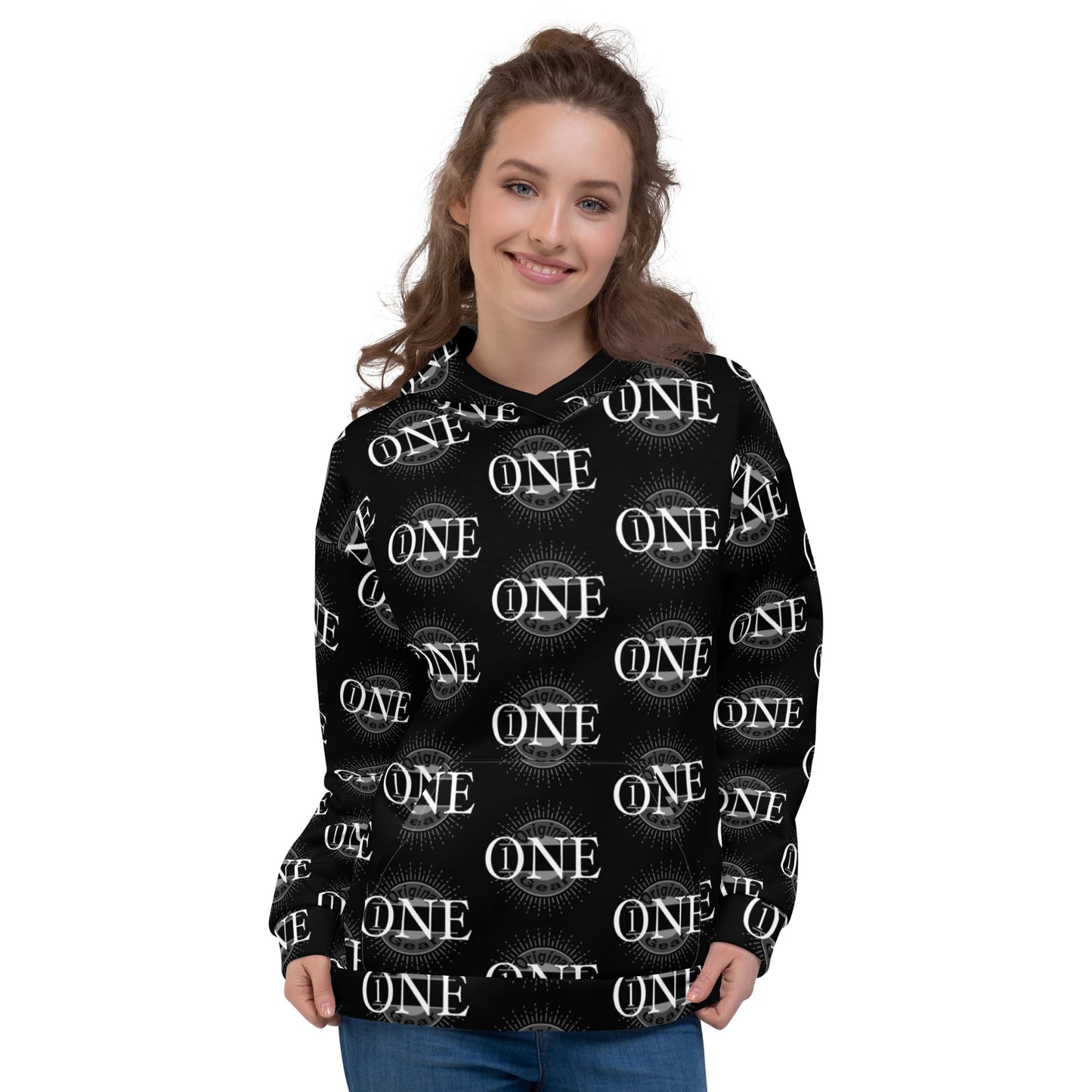 ONE ORIGINAL GEAR ECHO  Unisex Hoodie  Black/ White