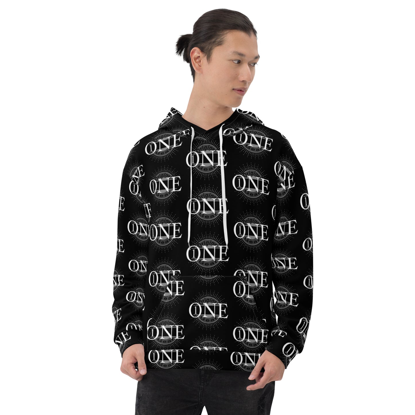 ONE ORIGINAL GEAR ECHO  Unisex Hoodie  Black/ White