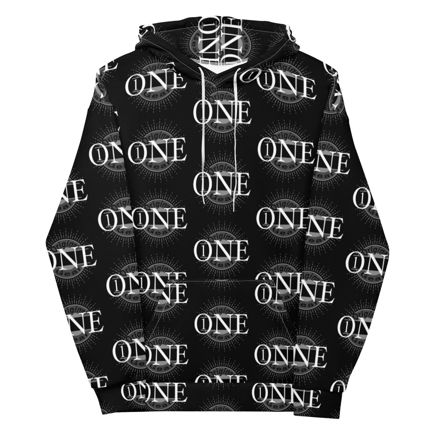 ONE ORIGINAL GEAR ECHO  Unisex Hoodie  Black/ White