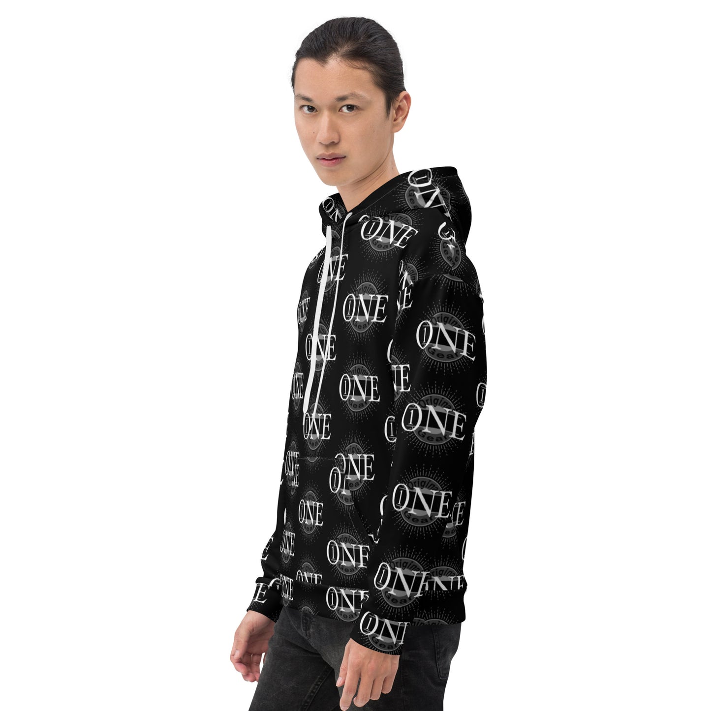 ONE ORIGINAL GEAR ECHO  Unisex Hoodie  Black/ White