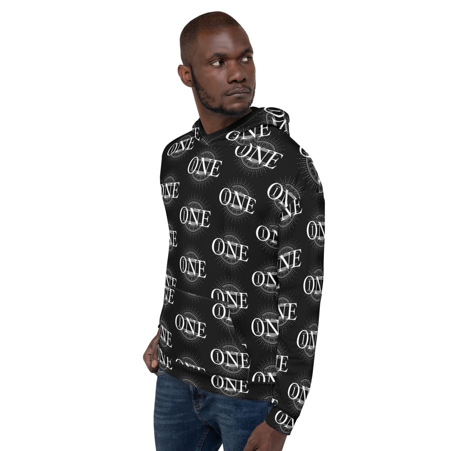 ONE ORIGINAL GEAR ECHO  Unisex Hoodie  Black/ White