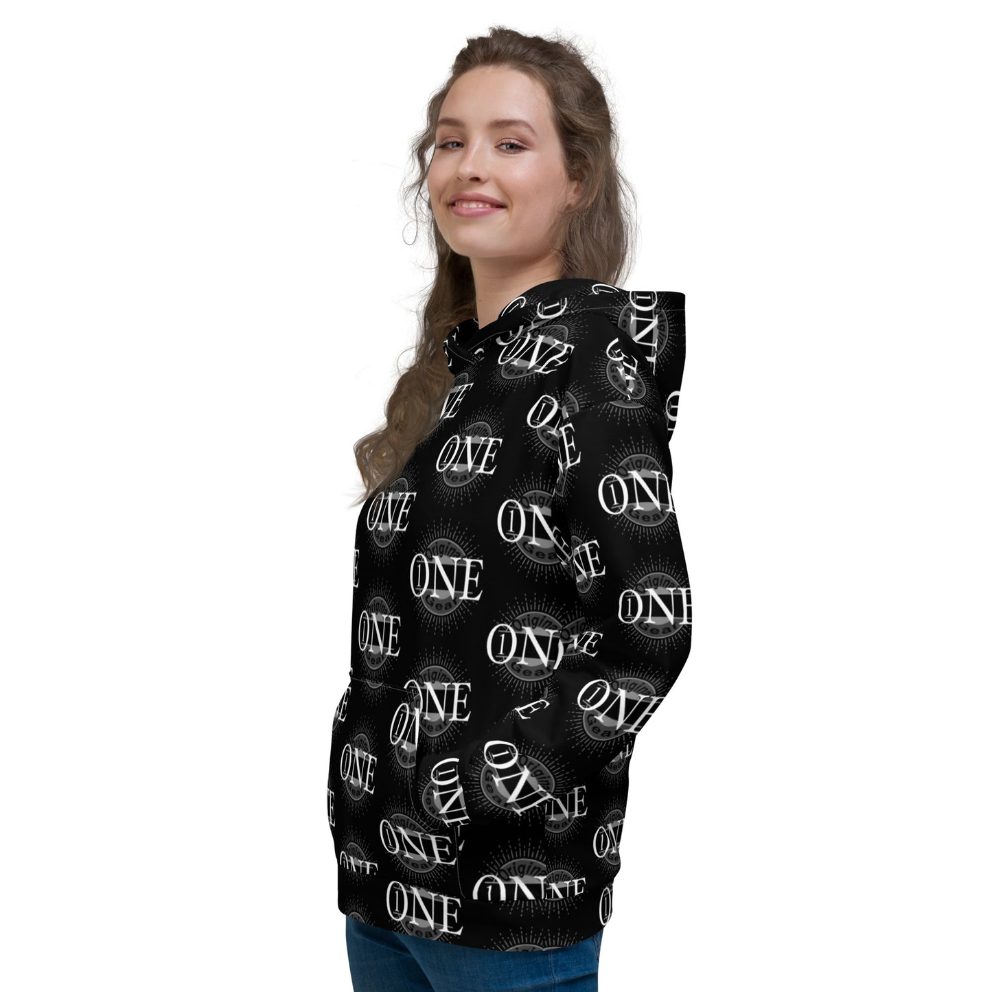 ONE ORIGINAL GEAR ECHO  Unisex Hoodie  Black/ White